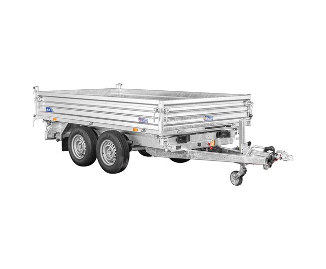 Saris driezijdige kipper 3500kg 310x176cm Heavy Duty met stalen borden