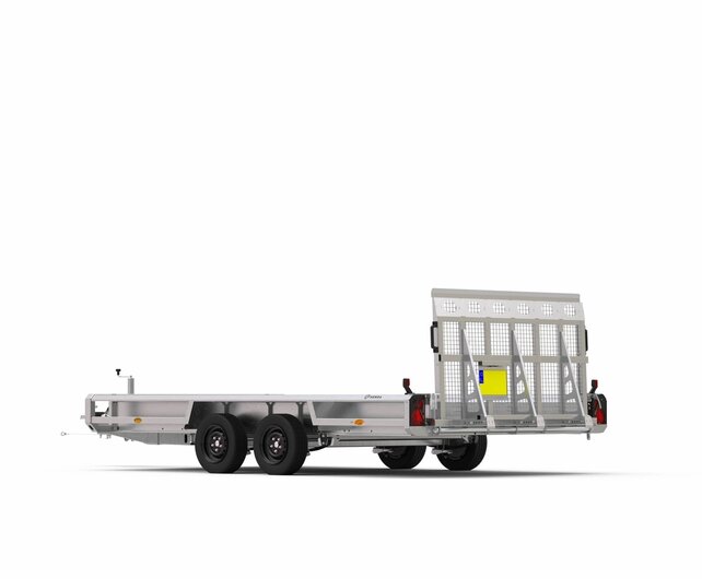 Henra machinetransporter tandemas 3500kg 400x190cm met Aluminium klikvloer