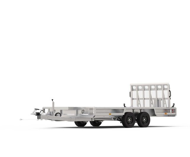 Henra machinetransporter tandemas 3500kg 400x190cm met Aluminium klikvloer