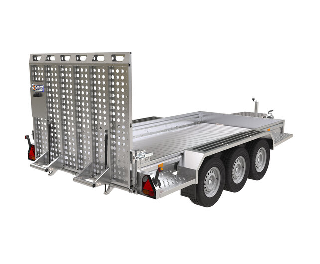 Saris Magnum S Machinetransporter 3500kg 400x182cm met Aluminium klikvloer