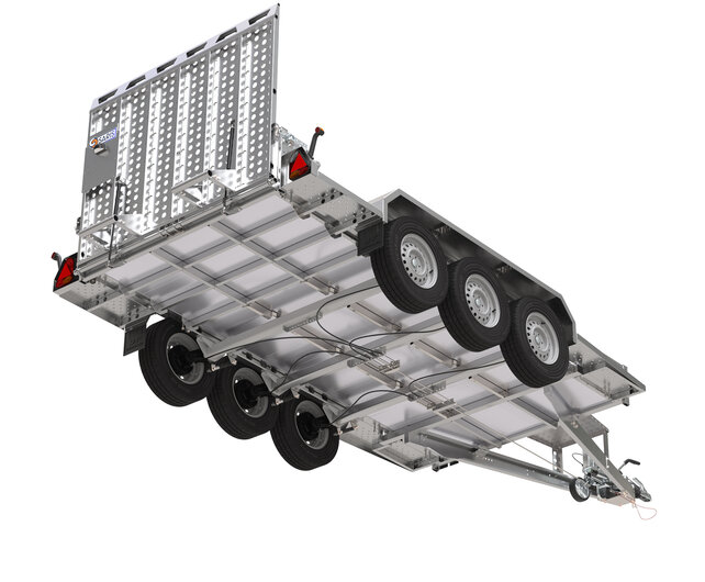 Saris Magnum S Machinetransporter 3500kg 400x182cm met Aluminium klikvloer