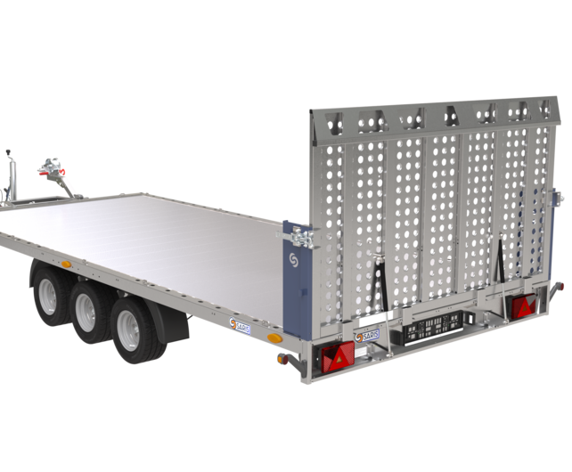 Saris Multitransporter tridemas 507x210 3500kg Hydraulisch kipbaar met Aluminium vloer