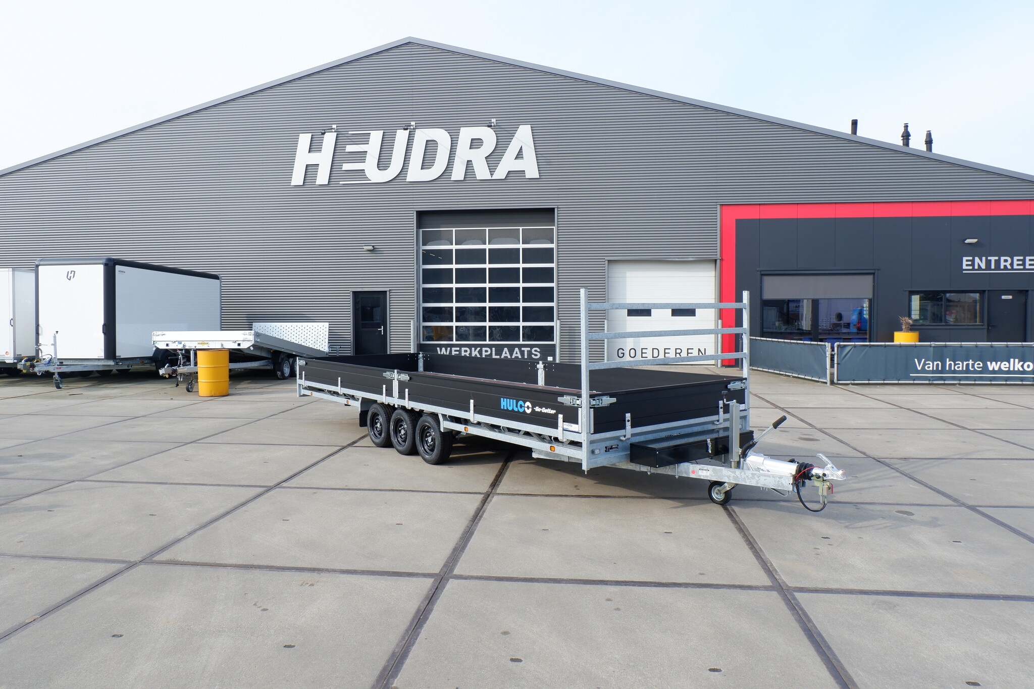 Actiemodel: Hulco Medax-3 3500kg 611x203cm plateauwagen Go-Getter