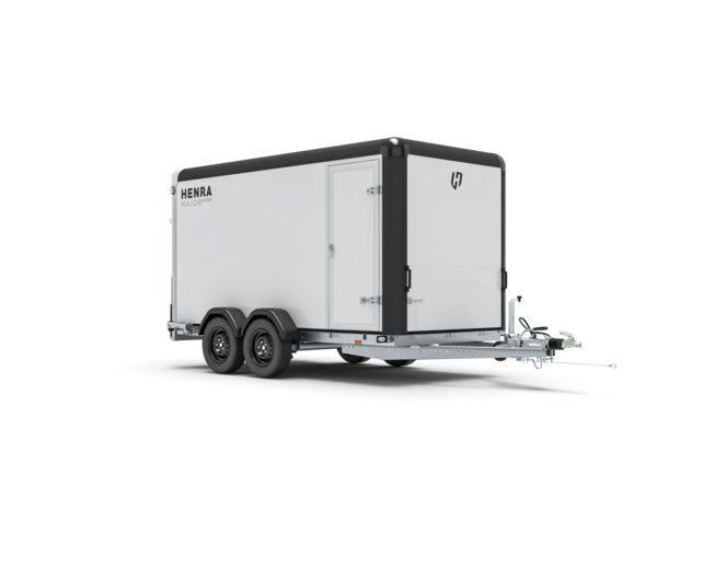 Henra gesloten aanhangwagen 2700kg 365x184x190cm Xpert met zijdeur en oprijklep
