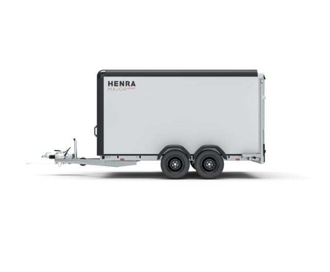 Henra gesloten aanhangwagen 2700kg 365x184x190cm Xpert met zijdeur en oprijklep