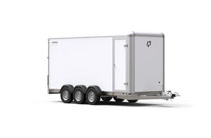 Henra gesloten aanhangwagen Tridemas 3500kg 465x184x220cm met zijdeur & oprijklep