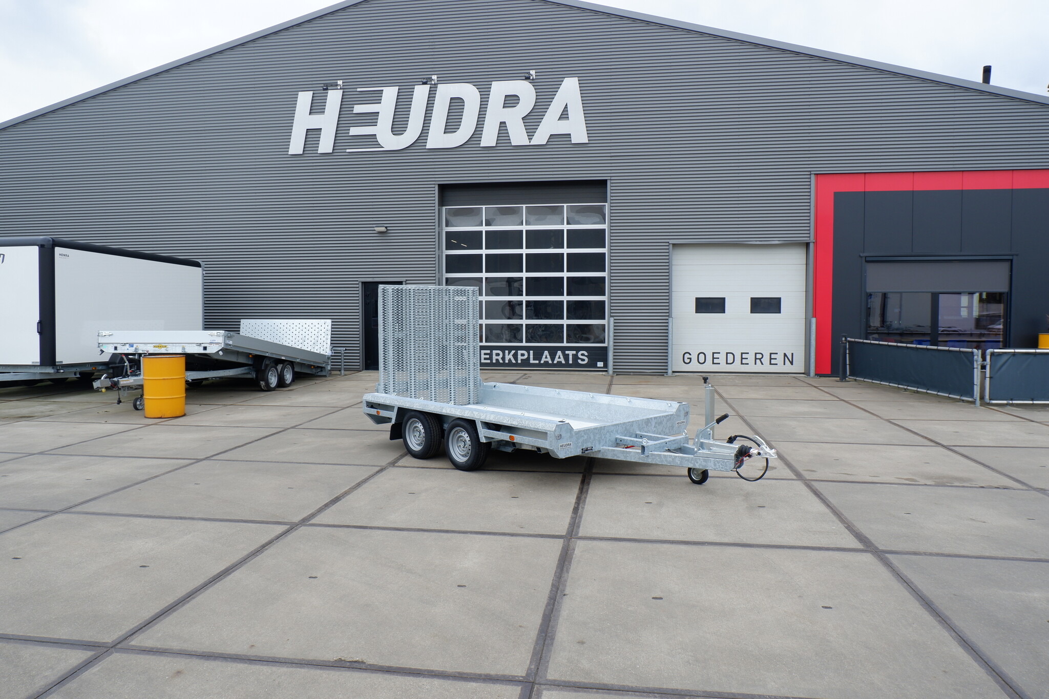 Hulco Terrax-2 3500kg 294x150cm machine-transporter met klep 150cm