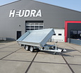 Humbaur driezijdige kipper 3500kg 362x184cm met stalen borden