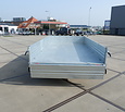 Humbaur driezijdige kipper 3500kg 362x184cm met stalen borden