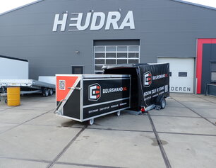 Humbaur zakbare transporter met huif 1800kg 310x177x180cm