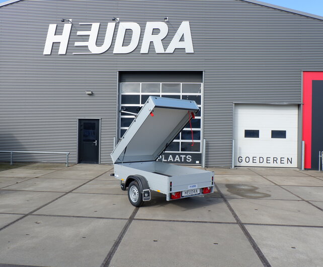 Anssems bagagewagen GT750 211x126x48cm met 3 Heudra Deluxe Fietsendragers