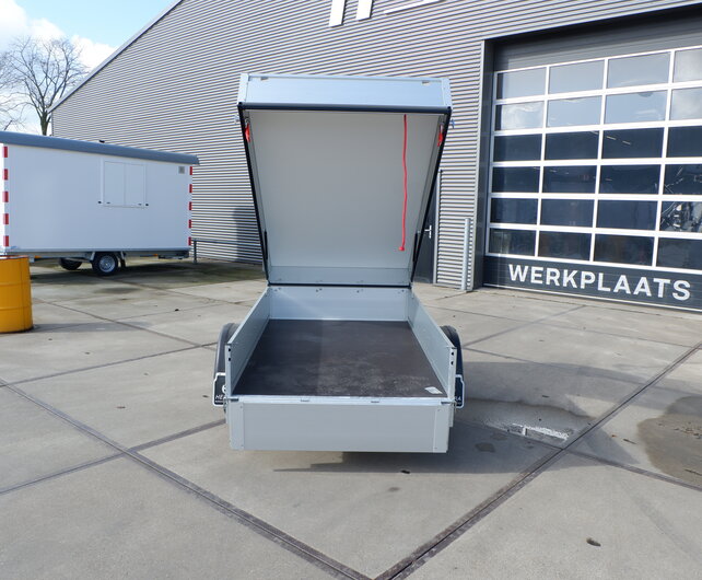 Anssems bagagewagen GT750 211x126x48cm met 3 Heudra Deluxe Fietsendragers