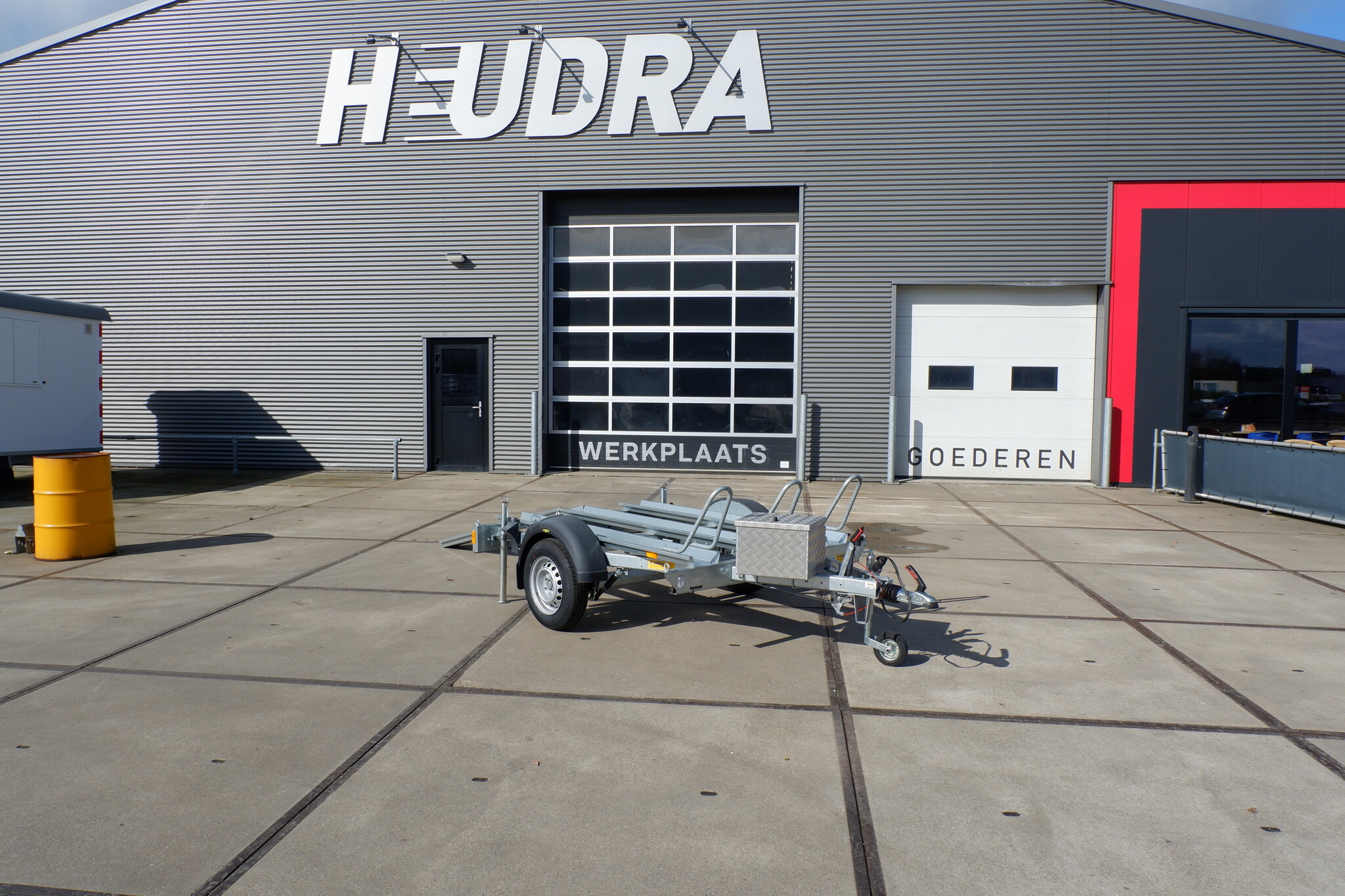 Gebruikte Humbaur motortransporter 1000kg 210x137cm