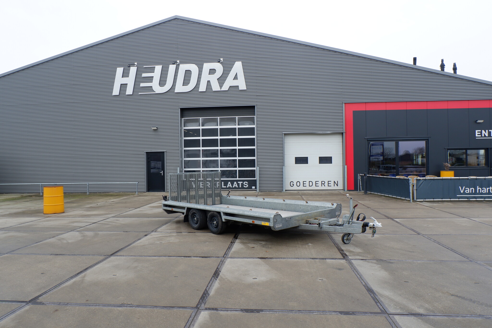 Gebruikte Hulco machinetransporter 3000kg 394x180cm