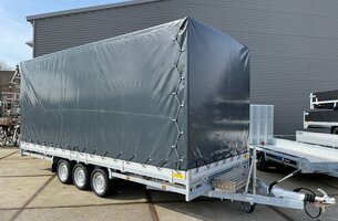 Huif 502x203x210cm voor Hulco Medax plateauwagen