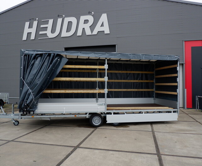 Huif 611x223x180cm voor Hulco Medax plateauwagen