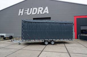 Huif 611x203x210cm voor Hulco Medax plateauwagen