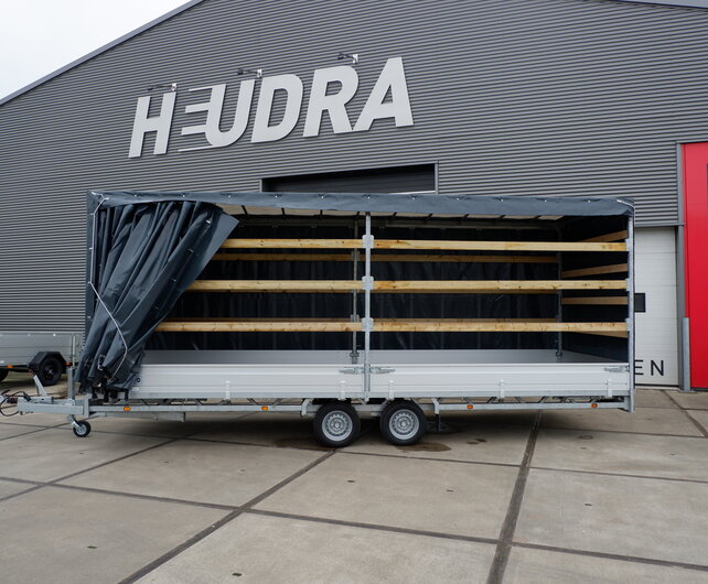 Huif 611x203x180cm voor Hulco Medax plateauwagen