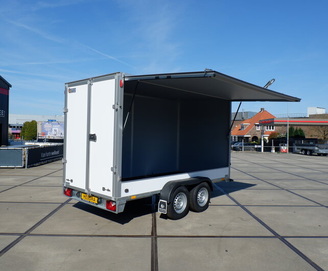 Saris gesloten aanhangwagen GO 2700kg 356x169x200cm met verkoopklep
