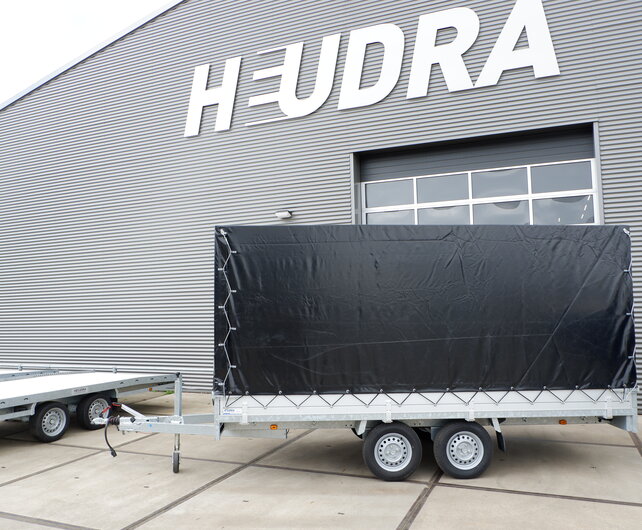 Huif 405x178x210cm voor Anssems PSX plateauwagen