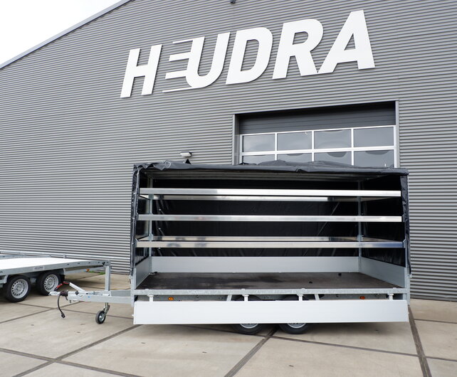 Huif 405x178x210cm voor Anssems PSX plateauwagen