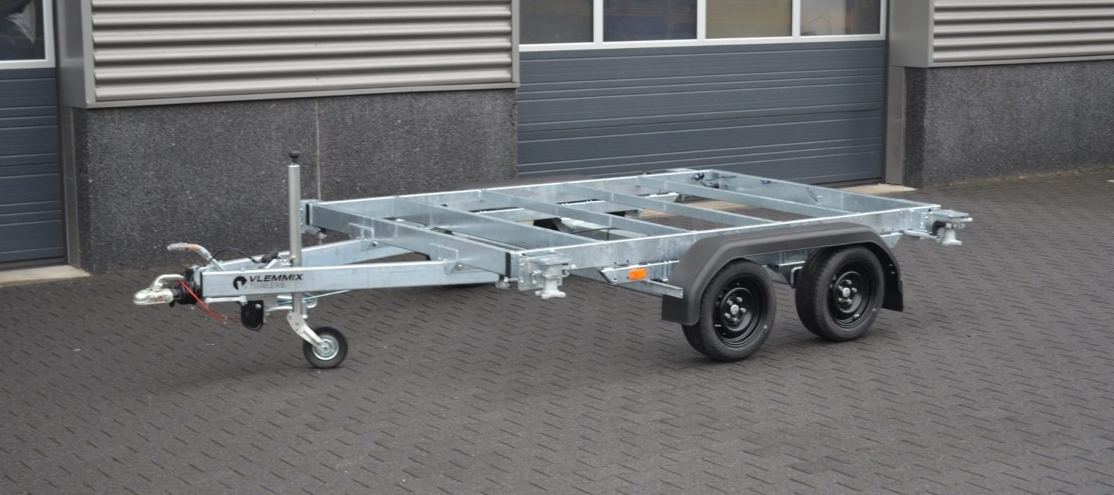 Vlemmix containertrailer 10FT 3500kg 300x244cm tandemas