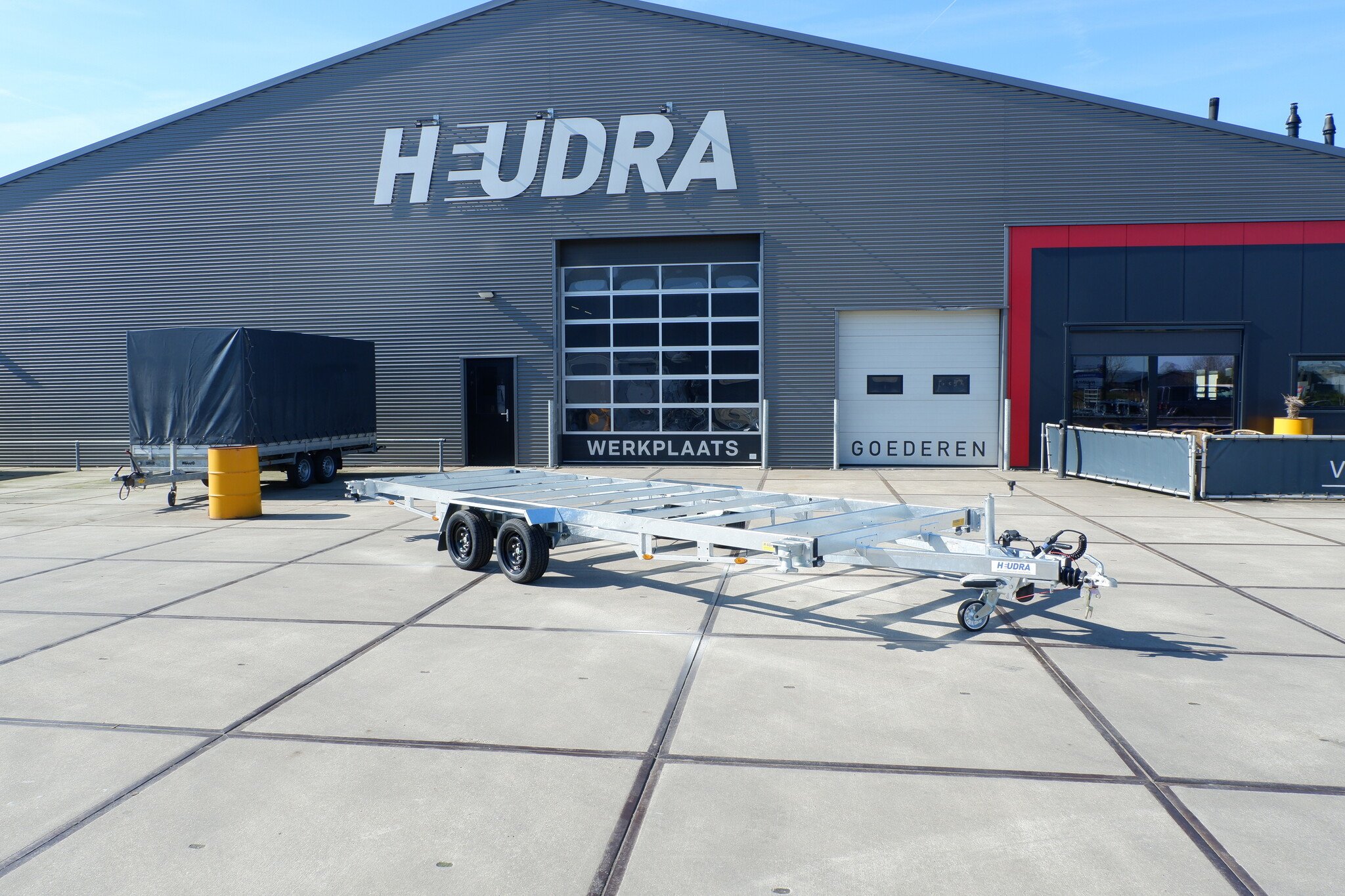 Vlemmix containertrailer 20FT 3500kg 600x244cm tandemas