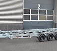 Vlemmix containertrailer 20FT 3500kg 600x244cm 3x 1800kg assen