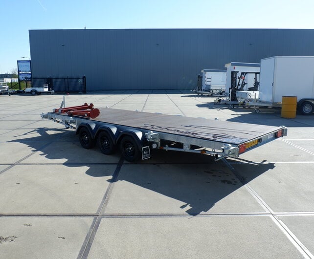 Vlemmix containertrailer 20FT 3500kg 600x244cm 3x 1800kg  assen met bodemplaat