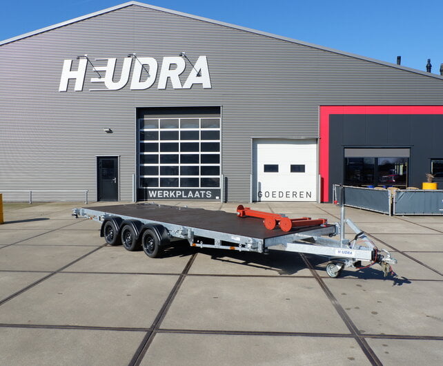 Vlemmix containertrailer 20FT 3500kg 600x244cm 3x 1800kg  assen met bodemplaat