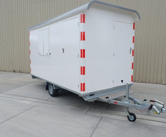 Anssems PTS schaftkeet met toilet 1400kg 390x188x211cm