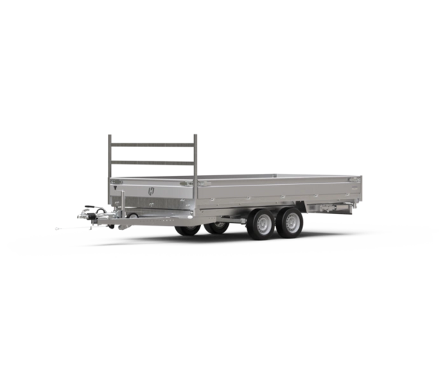 Henra plateauwagen tandemas 2700kg 453x222cm