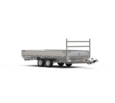 Henra plateauwagen tandemas 2700kg 453x222cm