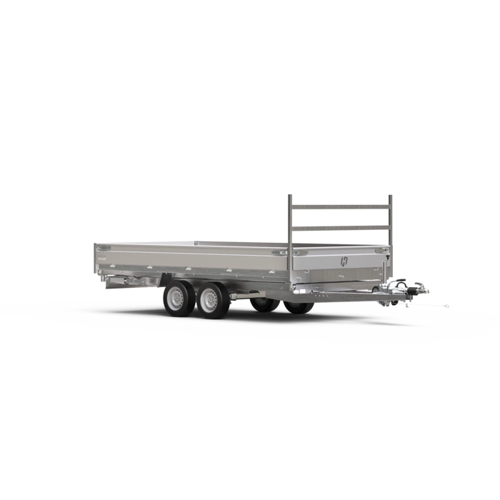 Henra plateauwagen tandemas 2700kg 453x222cm