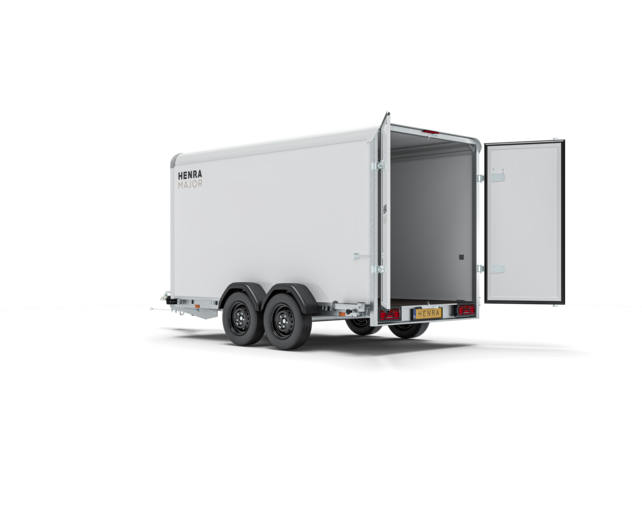 Henra gesloten aanhangwagen 2700kg 365x158x190cm met zijdeur
