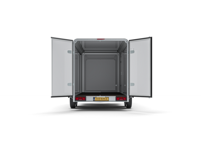 Henra gesloten aanhangwagen 2700kg 365x158x190cm met zijdeur