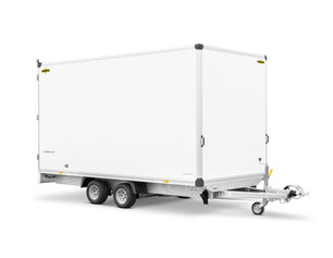 Humbaur gesloten plateauwagen 2000kg 318x203x188cm