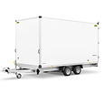 Humbaur gesloten plateauwagen 2000kg 318x203x188cm