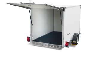 Humbaur zakbare gesloten aanhangwagen 1500kg 250x156x180cm