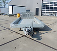 Gebruikte Hulco machinetransporter 3500kg 394x180cm klep 100cm