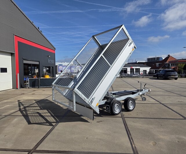 Saris elektrische kipper achterwaarts 2000kg  276x170cm met loofrekken