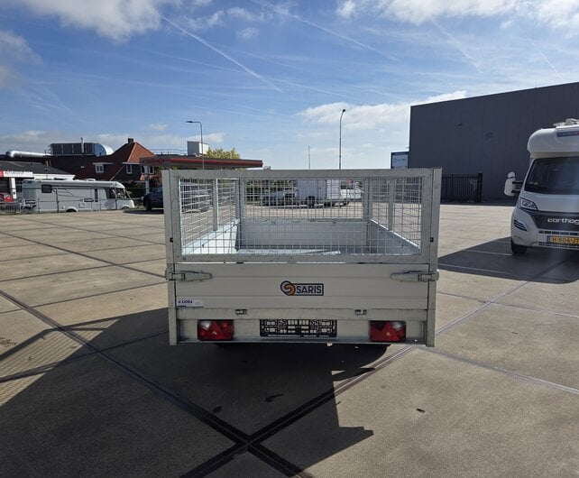 Saris elektrische kipper achterwaarts 2000kg  276x170cm met loofrekken