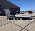 Gebruikte Hulco Terrax-3 machinetransporter 3500kg 394x180cm met klep 150cm