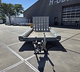 Gebruikte Hulco Terrax-3 machinetransporter 3500kg 394x180cm met klep 150cm