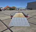 Gebruikte Hulco Terrax-3 machinetransporter 3500kg 394x180cm met klep 150cm