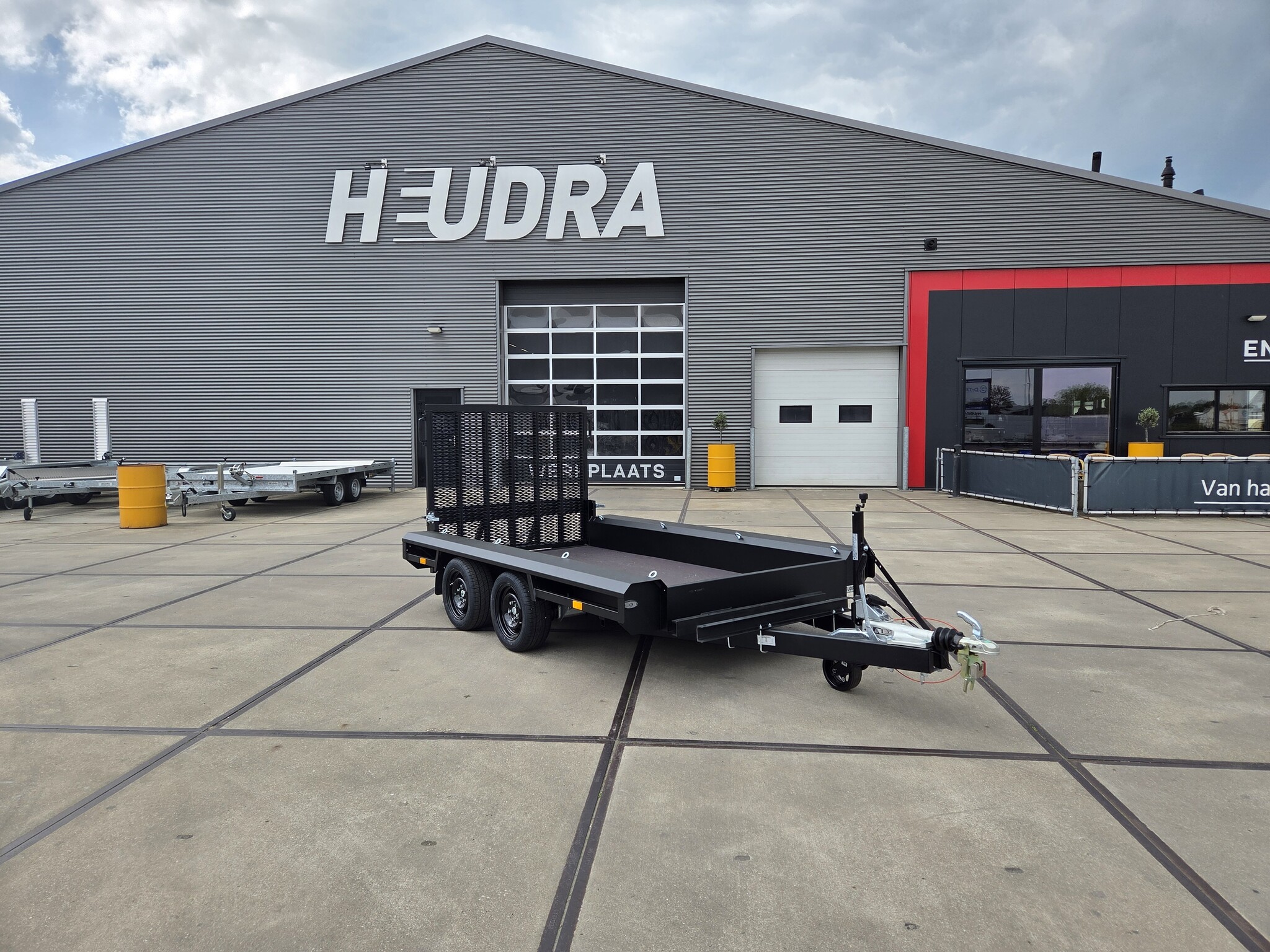 Vlemmix machinetransporters zwart gepoedercoat
