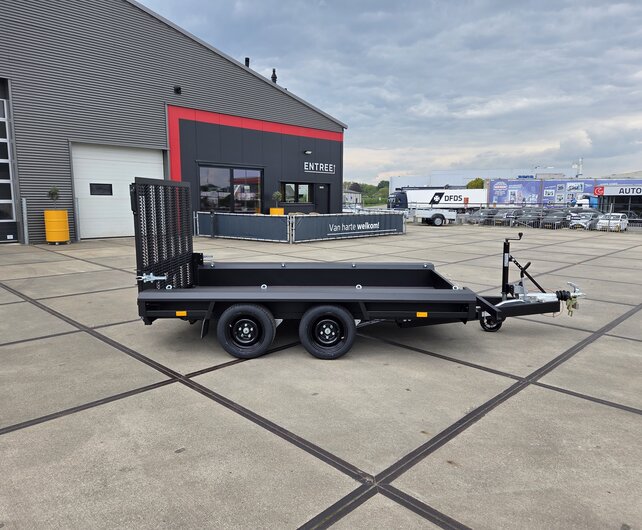 Vlemmix machinetransporters zwart gepoedercoat