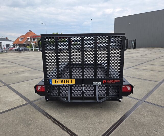 Vlemmix machinetransporters zwart gepoedercoat