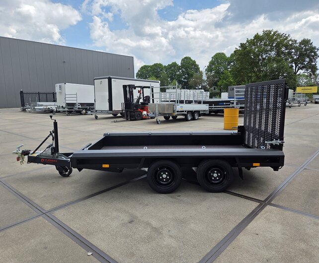Vlemmix machinetransporters zwart gepoedercoat