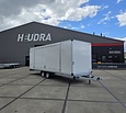 Humbaur gesloten plateauwagen 3500kg 618x203x188cm met verkoopklep